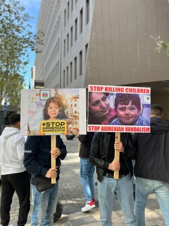 Tbilisidə Ermənistanın hərbi cinayətlərinə qarşı silsilə aksiyalar keçirilib