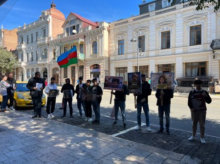 Tbilisidə Ermənistanın hərbi cinayətlərinə qarşı silsilə aksiyalar keçirilib