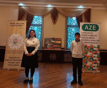 “20 Yanvar-Ümumxalq Hüzn Günü” nə həsr olunmuş məktəbli gənclər arasında  bədii qiraət müsabiqə keçirilib