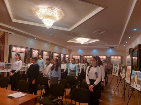 “20 Yanvar-Ümumxalq Hüzn Günü” nə həsr olunmuş məktəbli gənclər arasında  bədii qiraət müsabiqə keçirilib