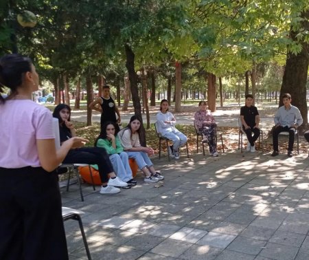 Balakən rayonunda gənclərlə söhbət keçirildi